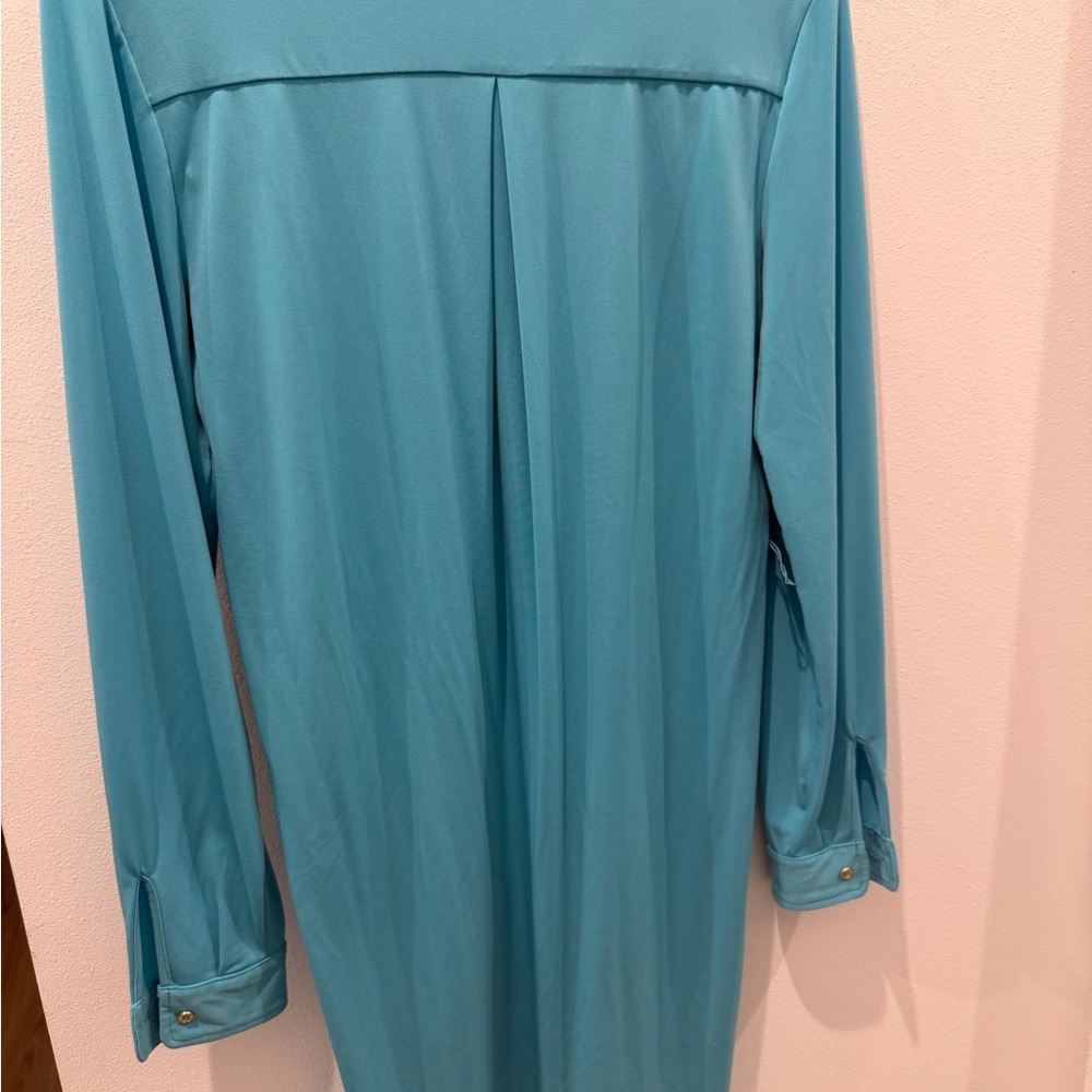 Calvin Klein Aqua Blouse - Picture 5 of 5